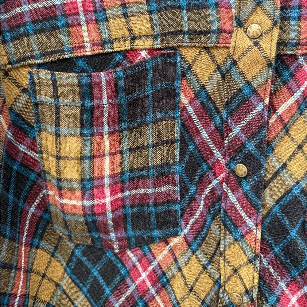 Free People Multicolor Plaid Shirt - Picture 4 of 11